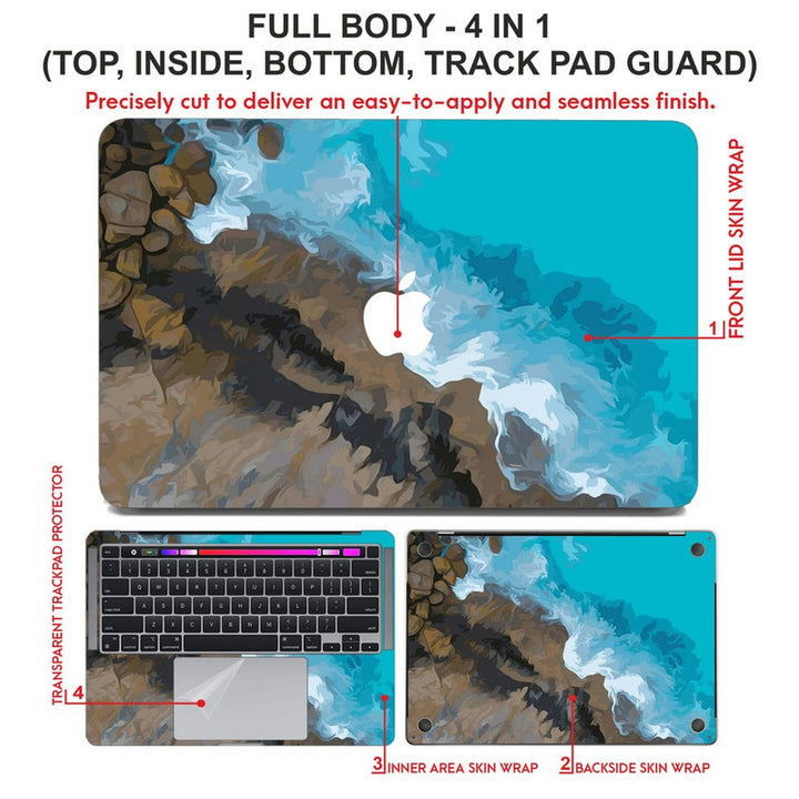 Laptop Skin for Apple MacBook - Blue Sea - SkinsLegend