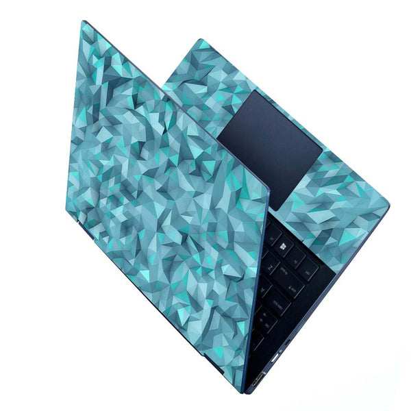 Full Panel Laptop Skin - Blue Shade Sparkle