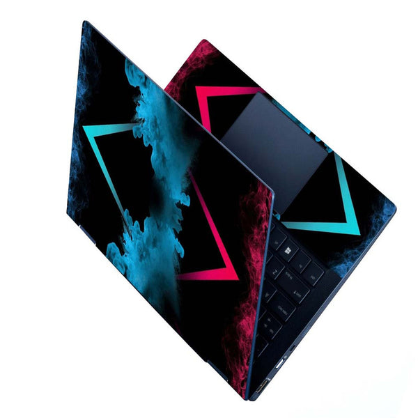 Full Panel Laptop Skin - Blue Smoke Arrow