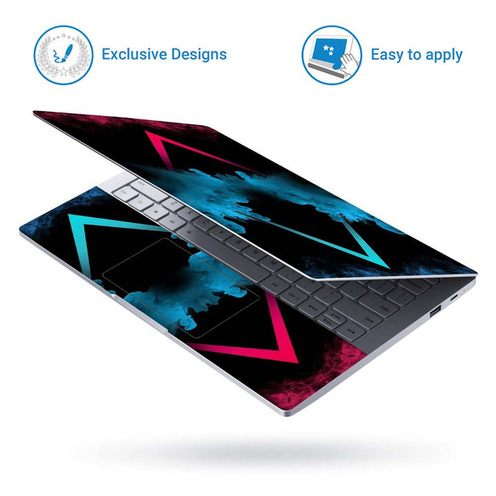 Full Panel Laptop Skin - Blue Smoke Arrow