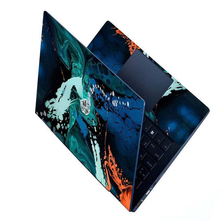 Full Panel Laptop Skin - Blue Stone Art Abstract