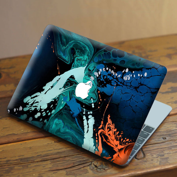 Laptop Skin for Apple MacBook - Blue Stone Art Abstract - SkinsLegend