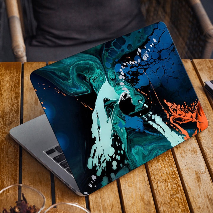 Laptop Skin for Apple MacBook - Blue Stone Art Abstract - SkinsLegend