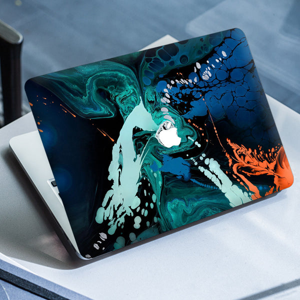 Laptop Skin for Apple MacBook - Blue Stone Art Abstract - SkinsLegend