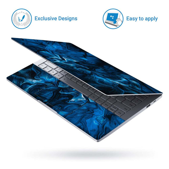 Full Panel Laptop Skin - Blue Watercoloe Art