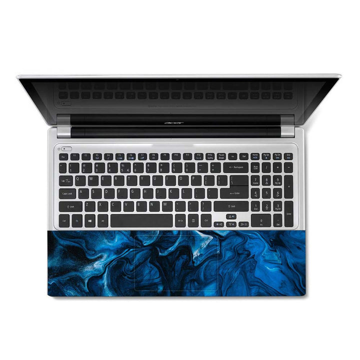 Full Panel Laptop Skin - Blue Watercoloe Art