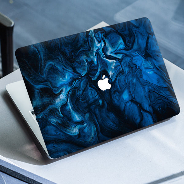 Laptop Skin for Apple MacBook - Blue Watercoloe Art - SkinsLegend