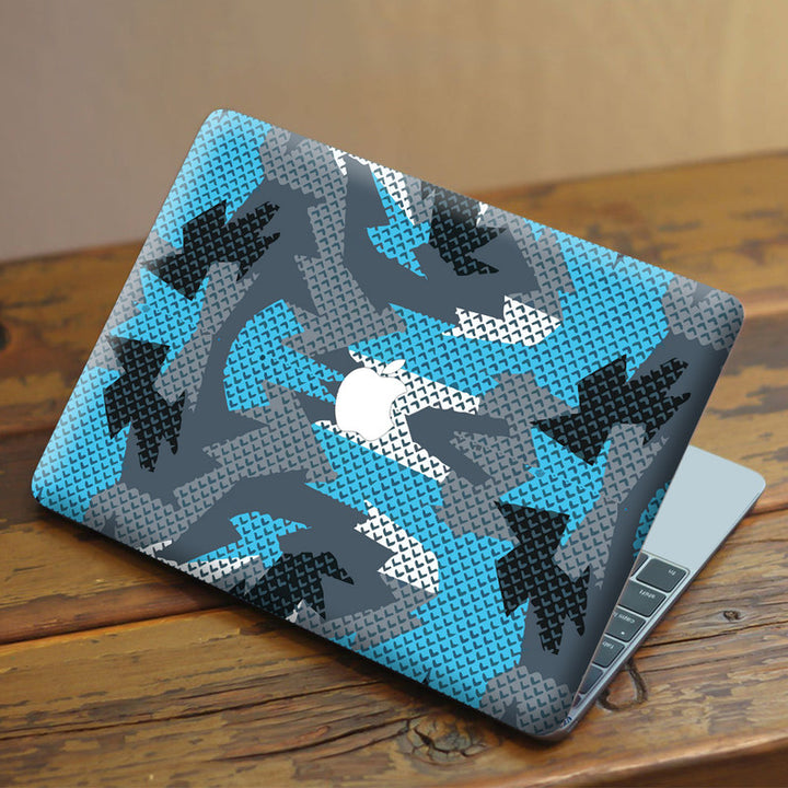 Laptop Skin for Apple MacBook - Blue White Tiny Arrow - SkinsLegend