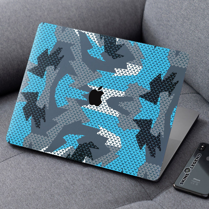 Laptop Skin for Apple MacBook - Blue White Tiny Arrow - SkinsLegend