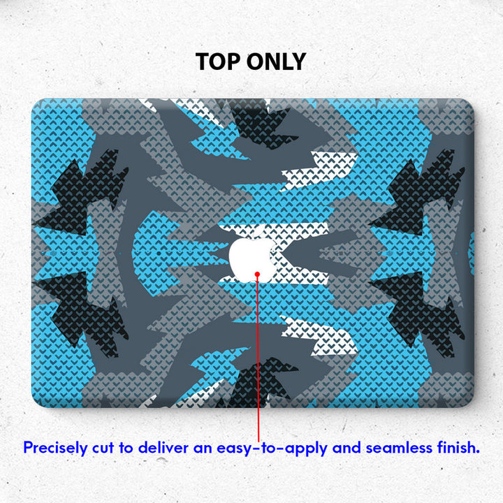 Laptop Skin for Apple MacBook - Blue White Tiny Arrow - SkinsLegend