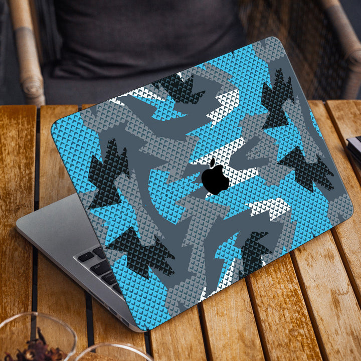 Laptop Skin for Apple MacBook - Blue White Tiny Arrow - SkinsLegend