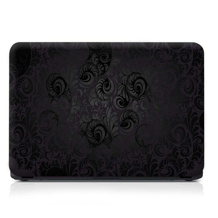 Full Panel Laptop Skin - Blur Floral on Black