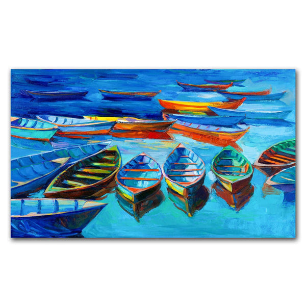 FineArts Rolled Canvas Painting - Boat Art