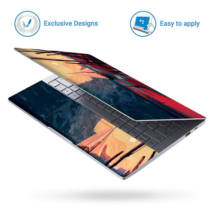 Full Panel Laptop Skin - Boat Red Water