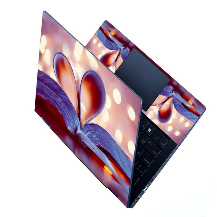 Full Panel Laptop Skin - Book Heart