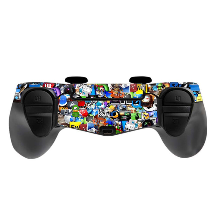 Skin Wrap Vinyl Sticker for DualShock 4 Wireless Controller- Br Sticker Bomb