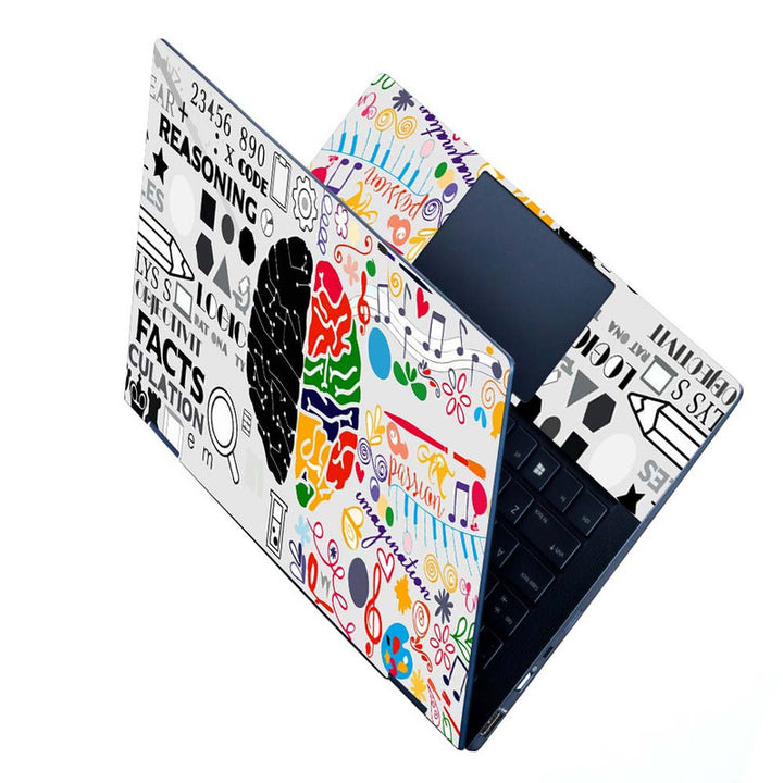 Full Panel Laptop Skin - Brain Reasoning