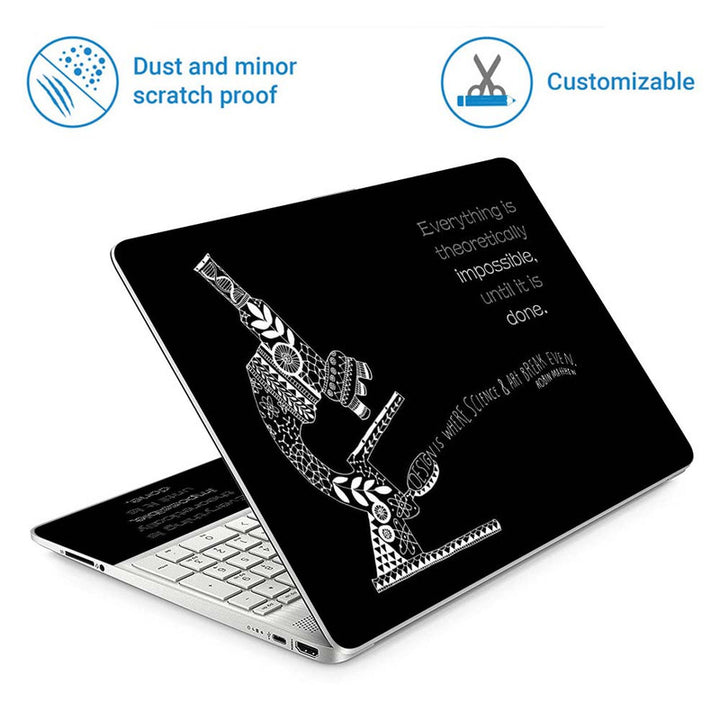 Full Panel Laptop Skin - Break Even Science