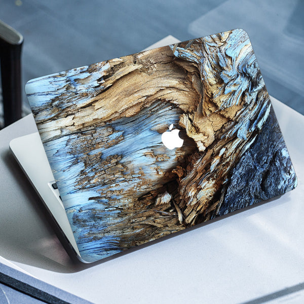 Laptop Skin for Apple MacBook - Broken Tree Wood - SkinsLegend