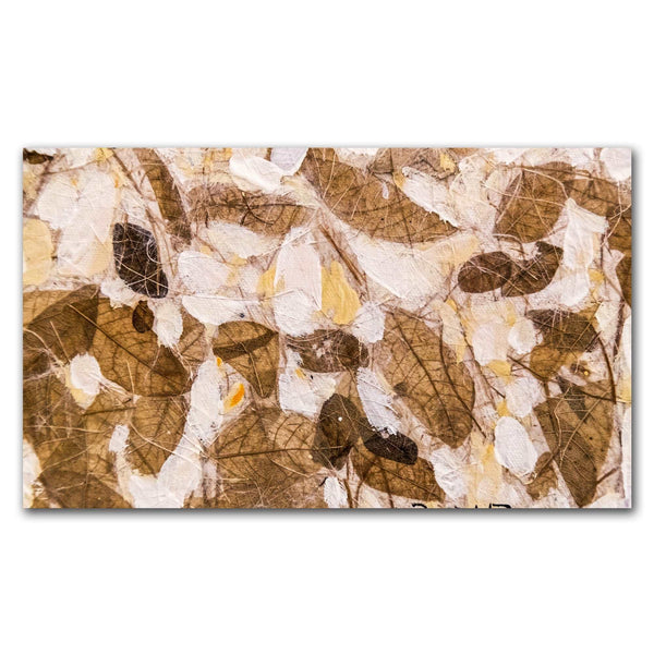 FineArts Rolled Canvas Painting - Brown Shaded Leaves