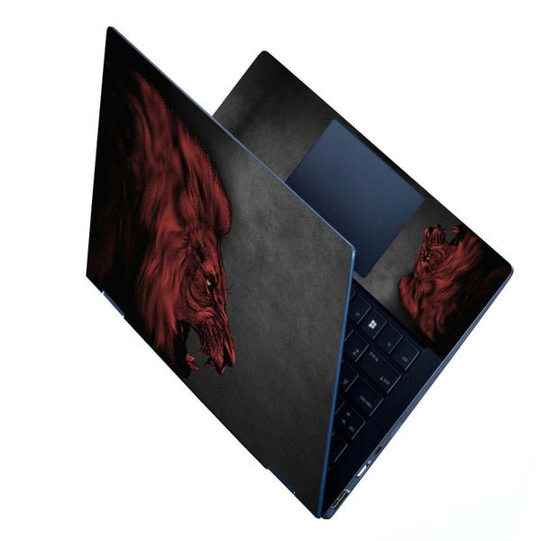 Full Panel Laptop Skin - Brown Roaring Lion