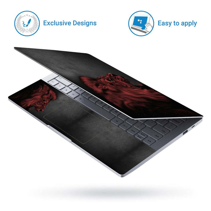 Full Panel Laptop Skin - Brown Roaring Lion