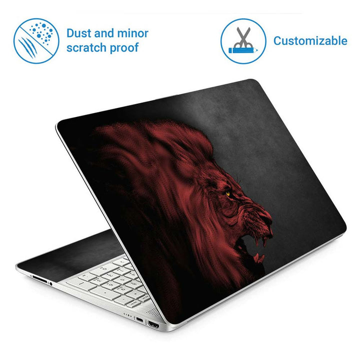 Full Panel Laptop Skin - Brown Roaring Lion