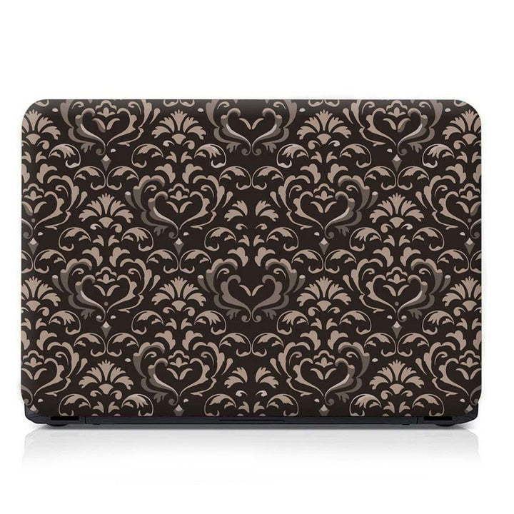 Full Panel Laptop Skin - Brown Shaded Floral