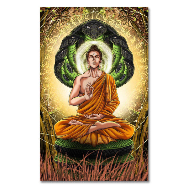 FineArts Rolled Canvas Painting - Buddha Meditation