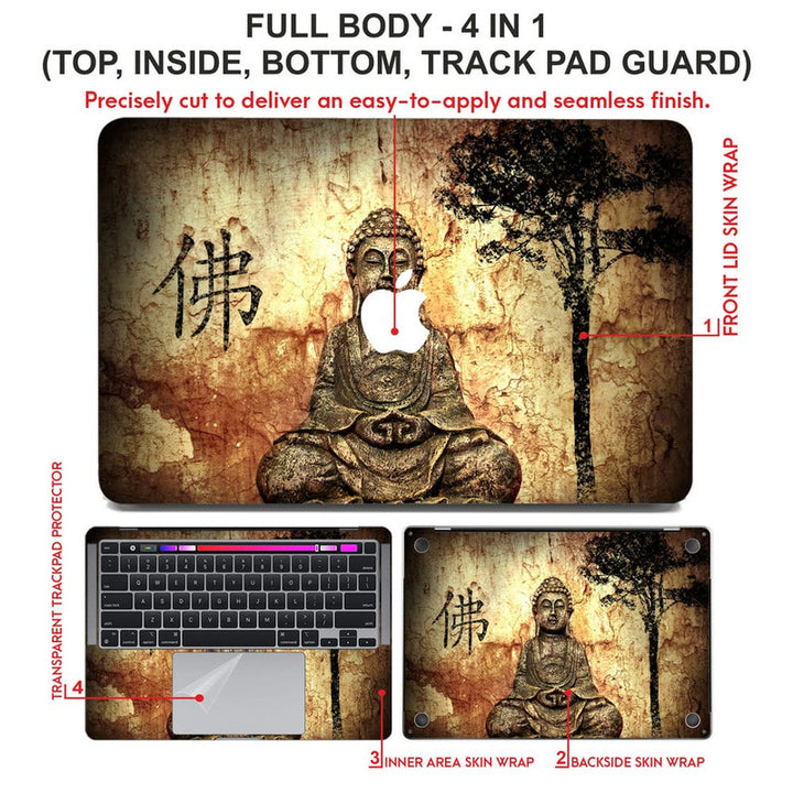 Laptop Skin for Apple MacBook - Buddha Brown - SkinsLegend