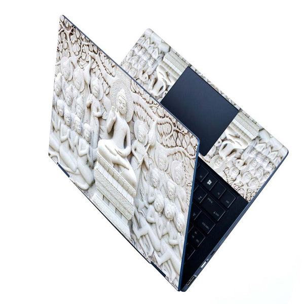 Full Panel Laptop Skin - Buddha White 3D
