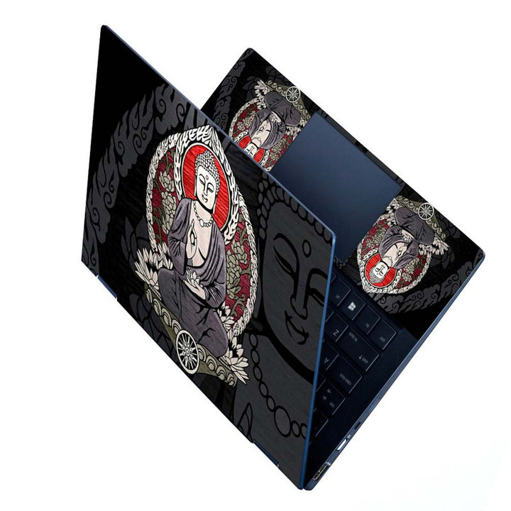 Full Panel Laptop Skin - Buddhism Double Effect