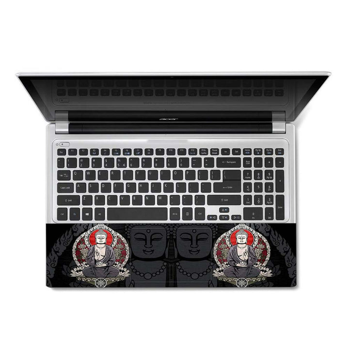 Full Panel Laptop Skin - Buddhism Double Effect