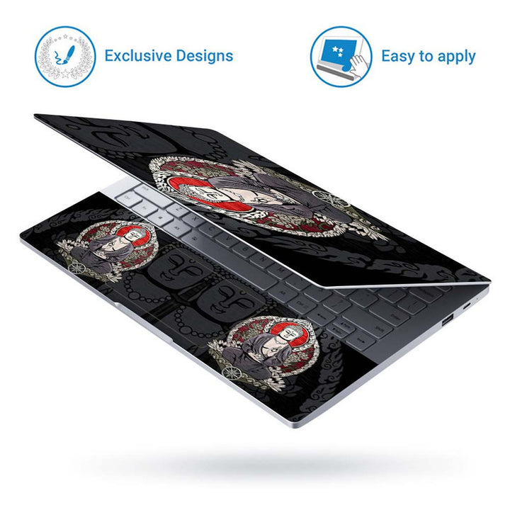 Full Panel Laptop Skin - Buddhism Double Effect