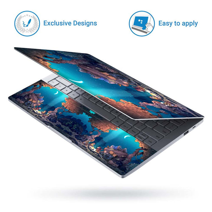 Full Panel Laptop Skin - Caccoon Night Camping Bonfire