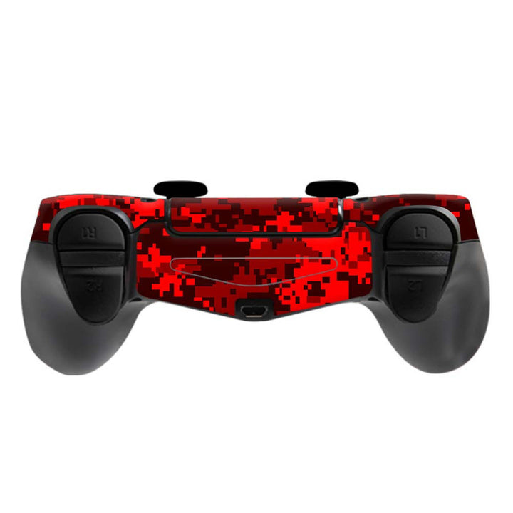 Skin Wrap Vinyl Sticker for DualShock 4 Wireless Controller- Camo Red