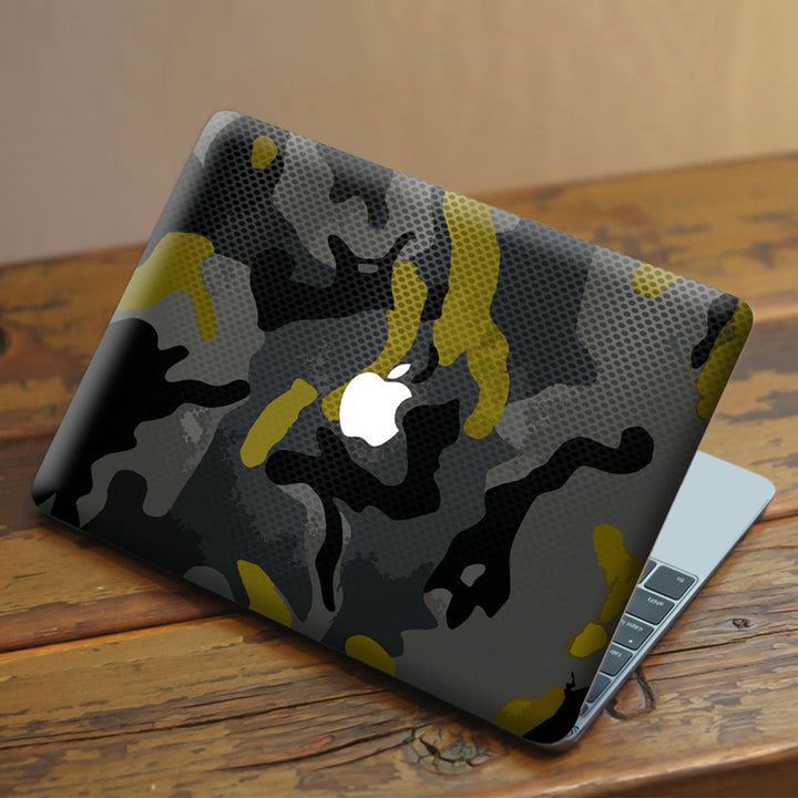 Laptop Skin for Apple MacBook - Camouflage Black Pattern - SkinsLegend