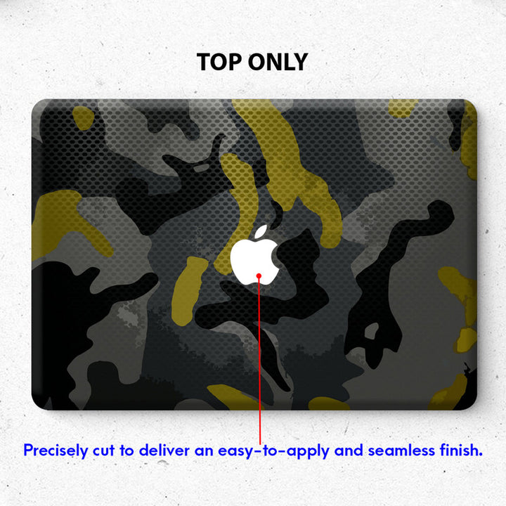 Laptop Skin for Apple MacBook - Camouflage Black Pattern - SkinsLegend