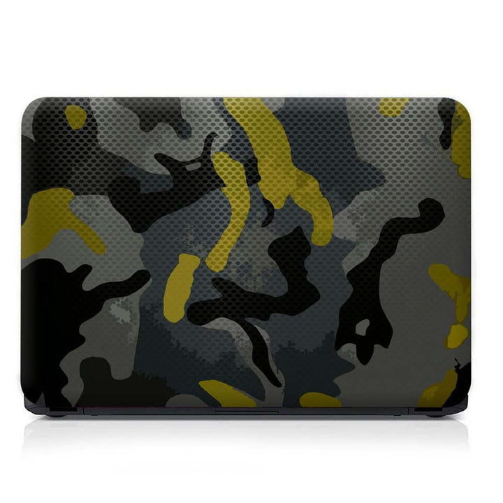 Full Panel Laptop Skin - Camouflage Black Pattern