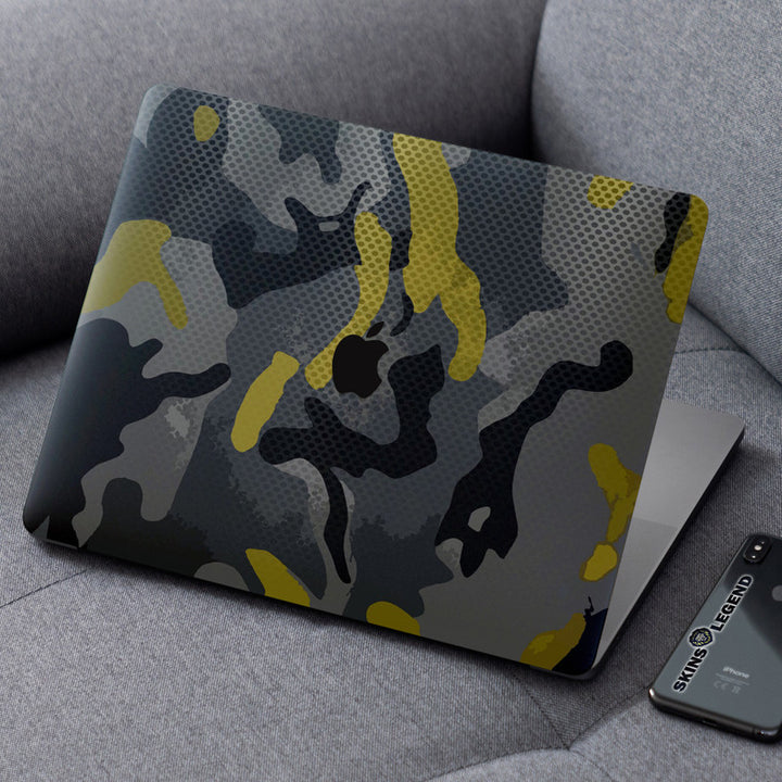 Laptop Skin for Apple MacBook - Camouflage Black Pattern - SkinsLegend