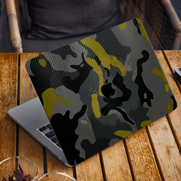 Laptop Skin for Apple MacBook - Camouflage Black Pattern - SkinsLegend