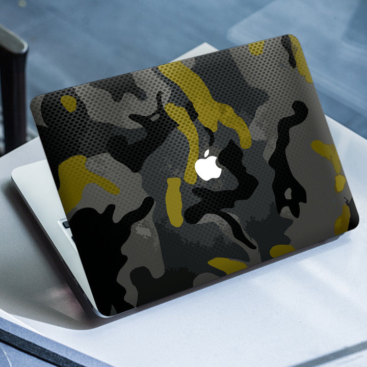 Laptop Skin for Apple MacBook - Camouflage Black Pattern - SkinsLegend