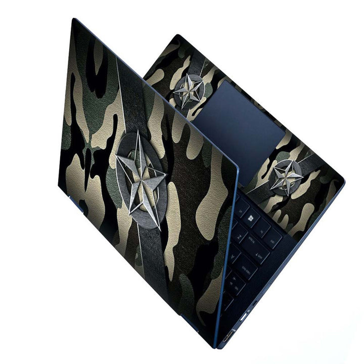 Full Panel Laptop Skin - Camouflage Star