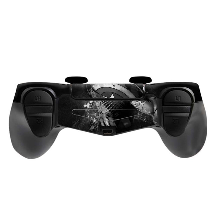 Skin Wrap Vinyl Sticker for DualShock 4 Wireless Controller- Captain America Black