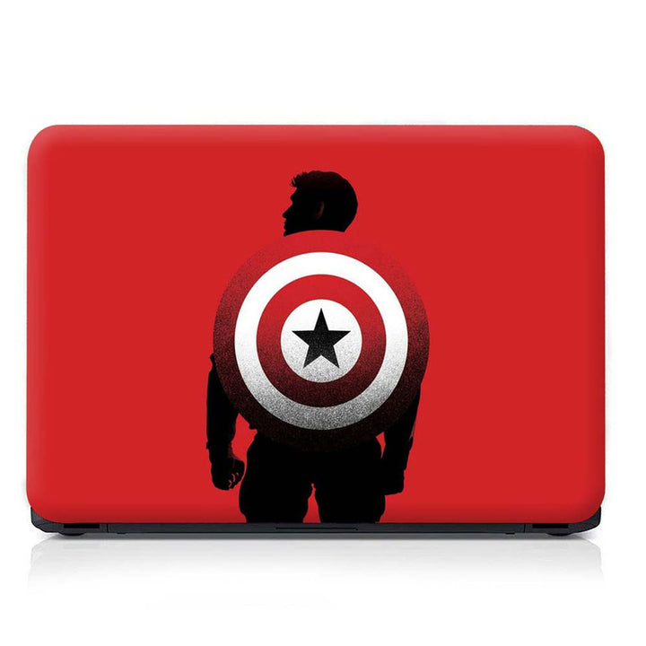 Full Panel Laptop Skin - Captain Shield Red