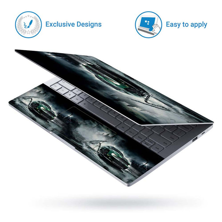 Full Panel Laptop Skin - Car Chain