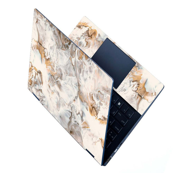 Full Panel Laptop Skin - Caramel Stroke