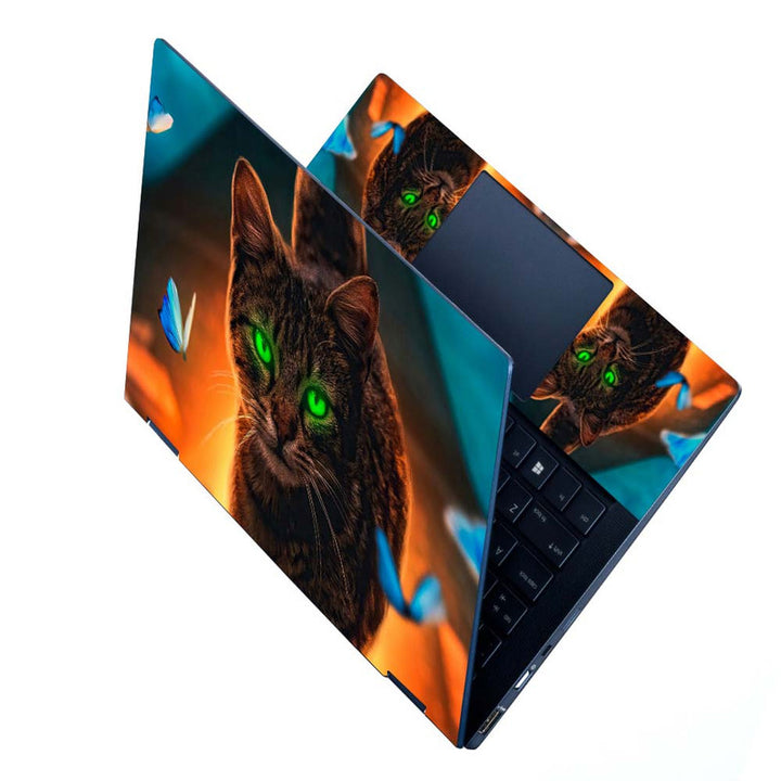 Full Panel Laptop Skin - Cat Digital Art