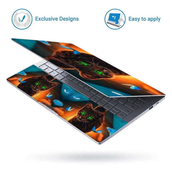 Full Panel Laptop Skin - Cat Digital Art