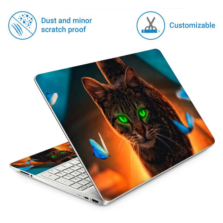 Full Panel Laptop Skin - Cat Digital Art